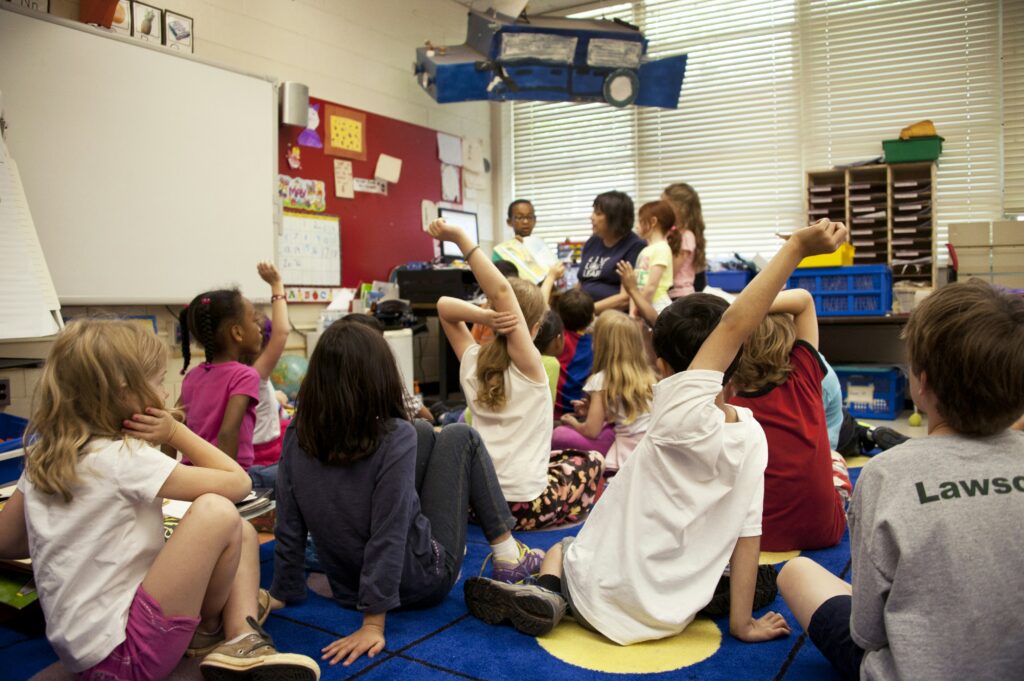 a classroom of engaged young learners